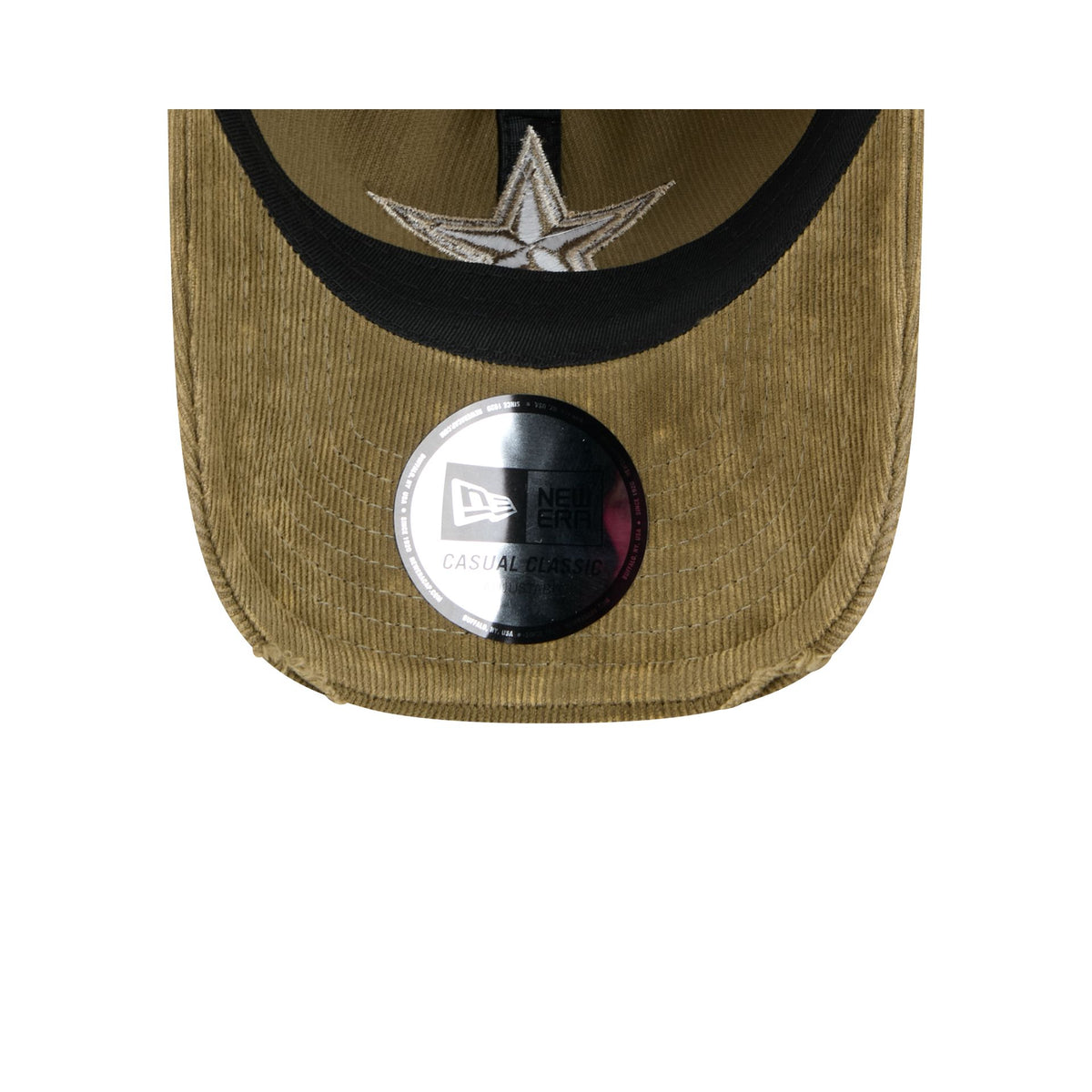 Dallas Cowboys Washed New Olive Corduroy Casual Classic Adjustable Hat