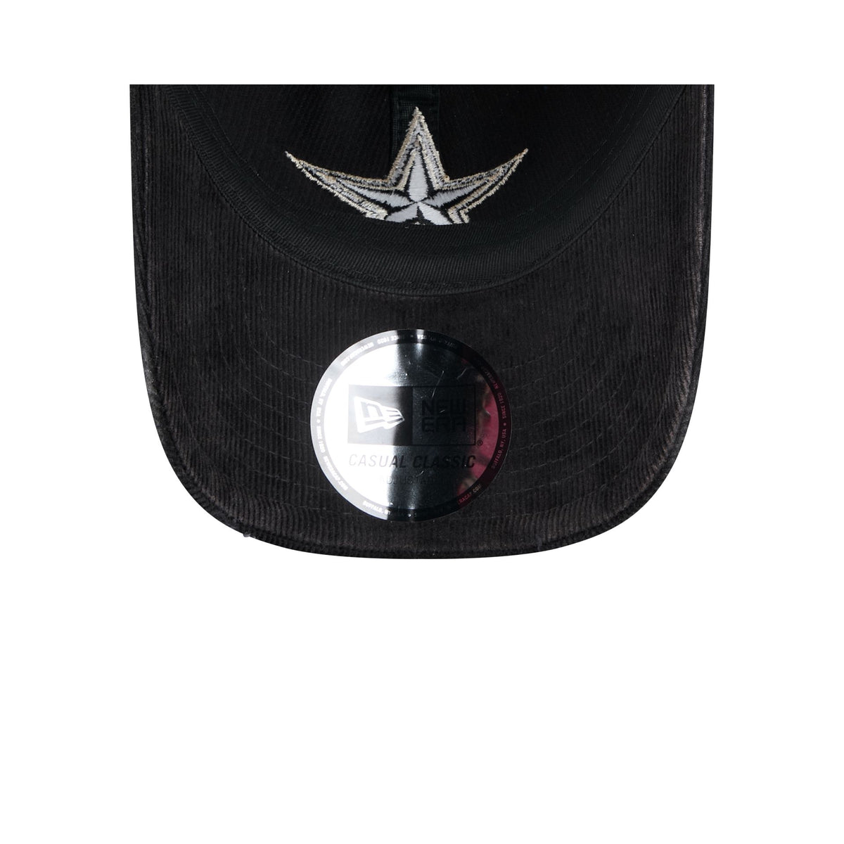 Dallas Cowboys Washed Black Corduroy Casual Classic Adjustable Hat