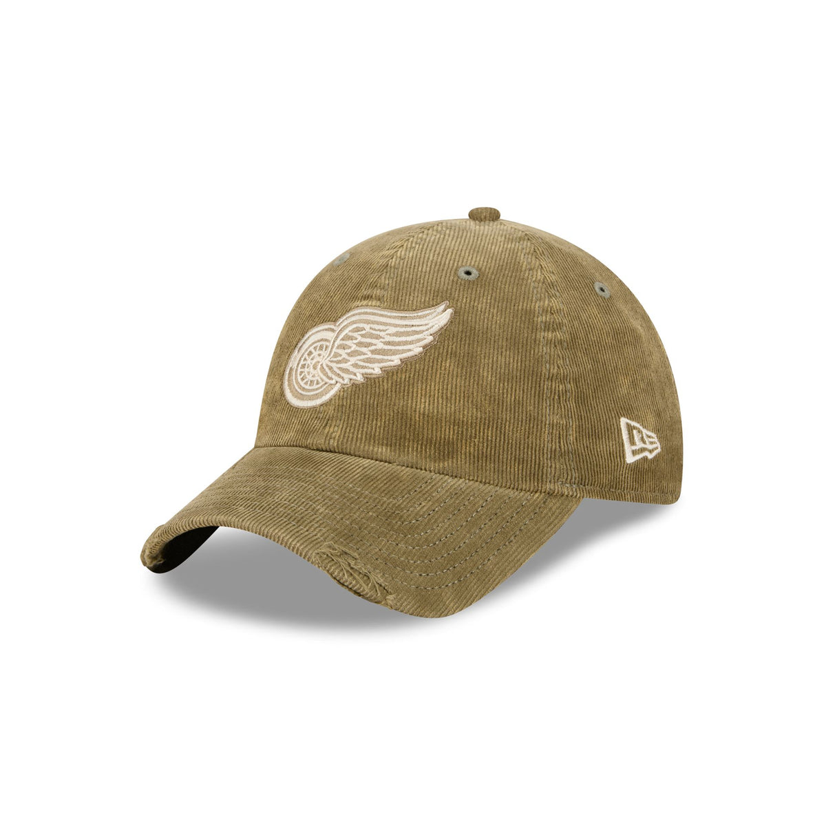 Detroit Red Wings Washed New Olive Corduroy Casual Classic Adjustable Hat