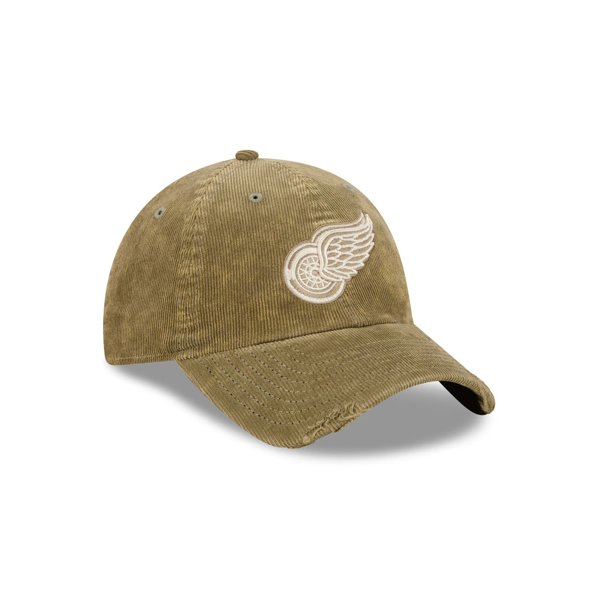 Detroit Red Wings Washed New Olive Corduroy Casual Classic Adjustable Hat