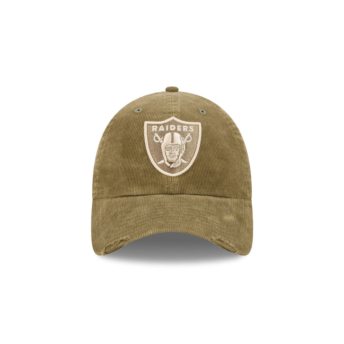 Las Vegas Raiders Washed New Olive Corduroy Casual Classic Adjustable Hat