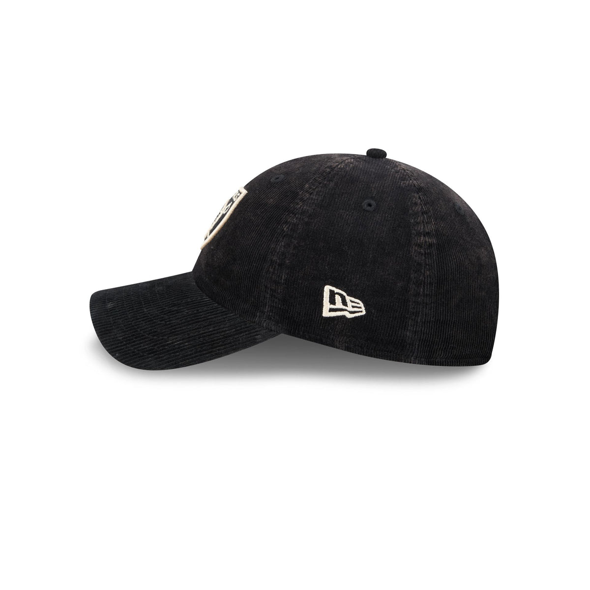 Las Vegas Raiders Washed Black Corduroy Casual Classic Adjustable Hat