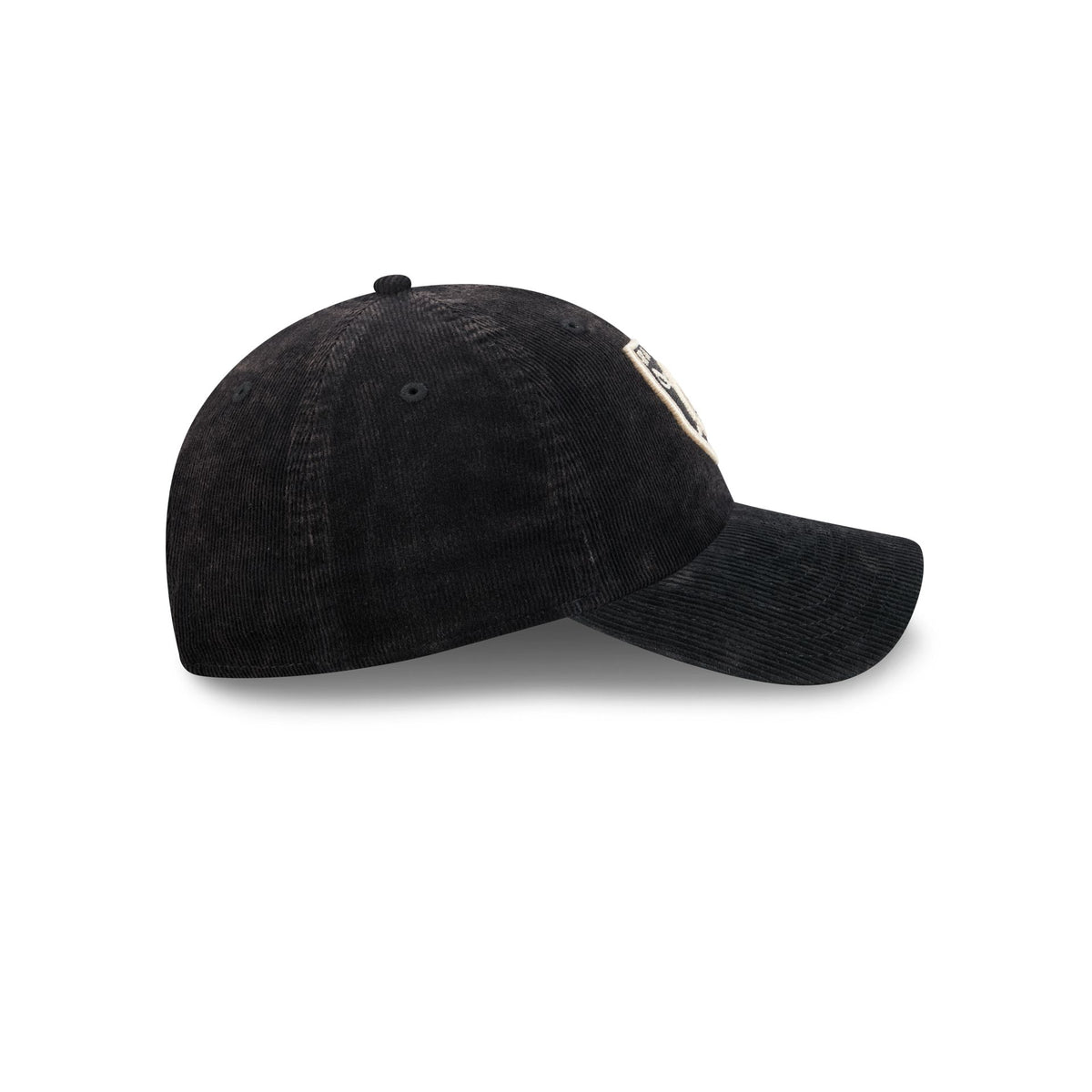 Las Vegas Raiders Washed Black Corduroy Casual Classic Adjustable Hat