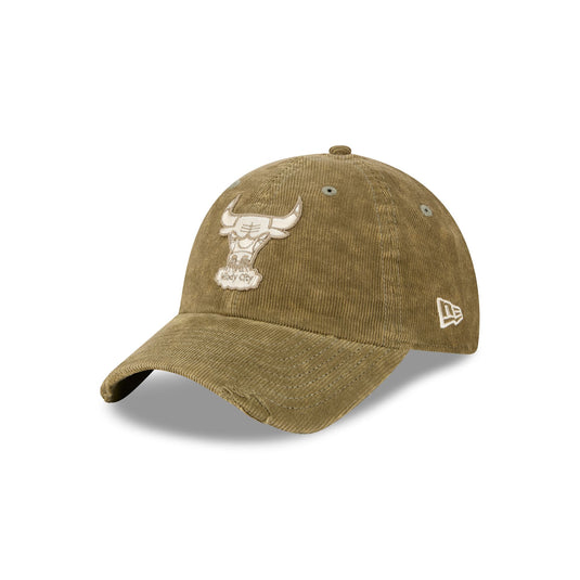Chicago Bulls Washed New Olive Corduroy Casual Classic Adjustable Hat