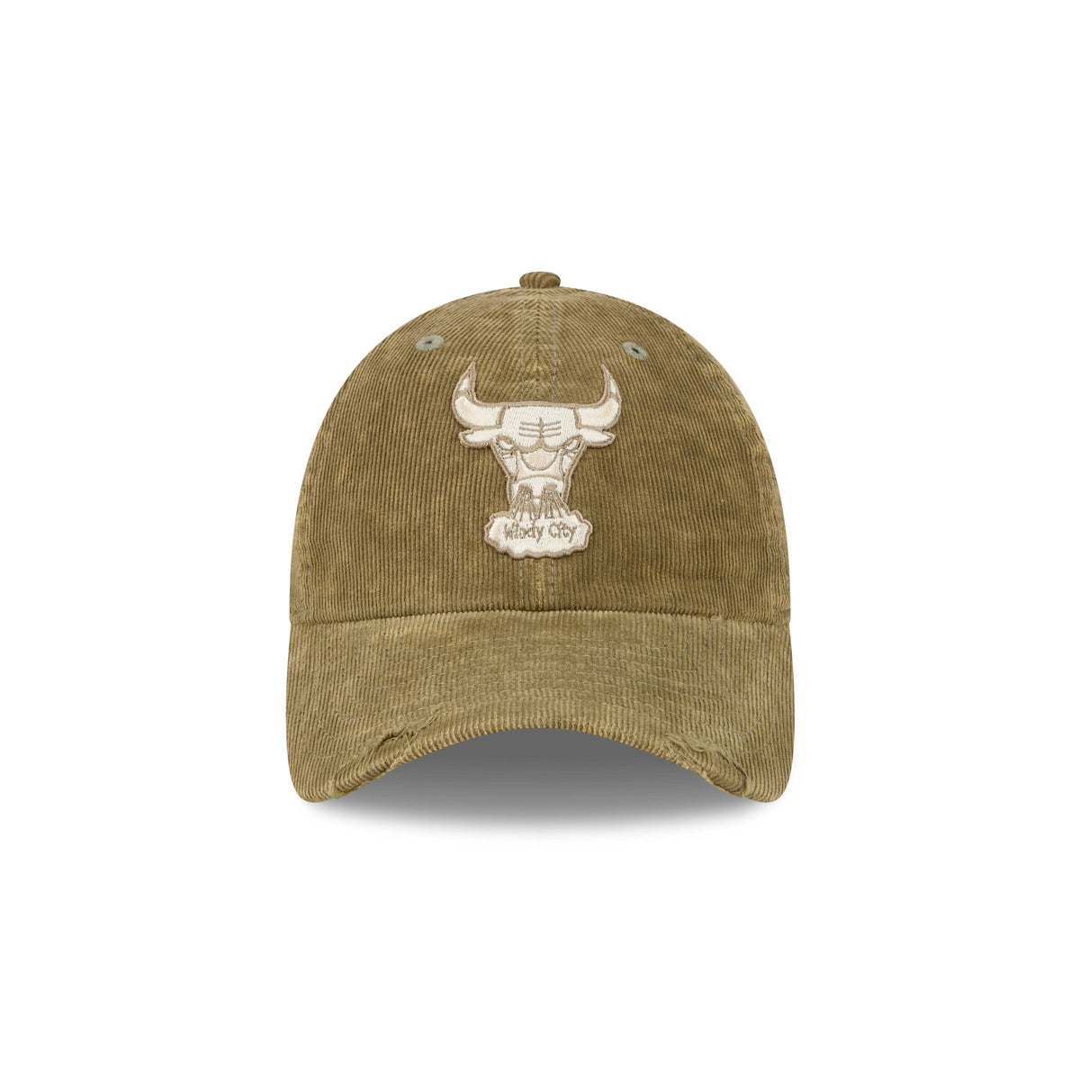 Chicago Bulls Washed New Olive Corduroy Casual Classic Adjustable Hat