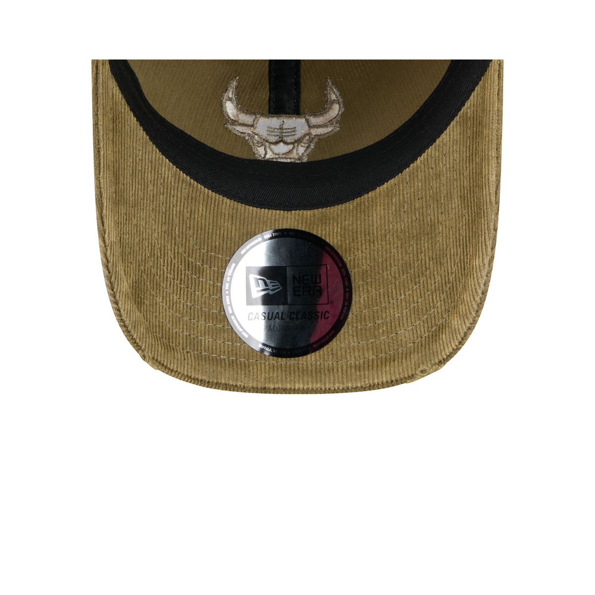Chicago Bulls Washed New Olive Corduroy Casual Classic Adjustable Hat