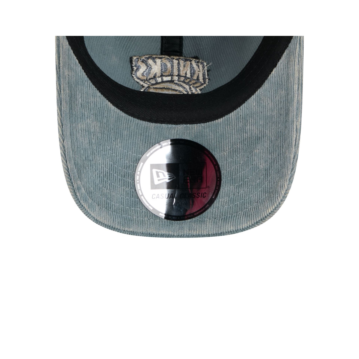 New York Knicks Washed Slate Blue Corduroy Casual Classic Adjustable Hat
