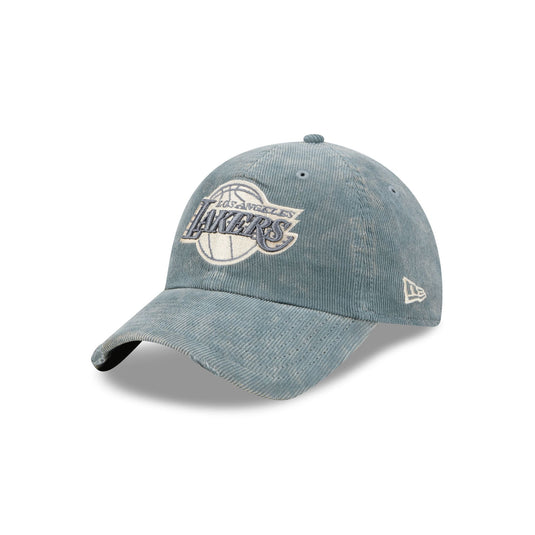 Los Angeles Lakers Washed Slate Blue Corduroy Casual Classic Adjustable Hat