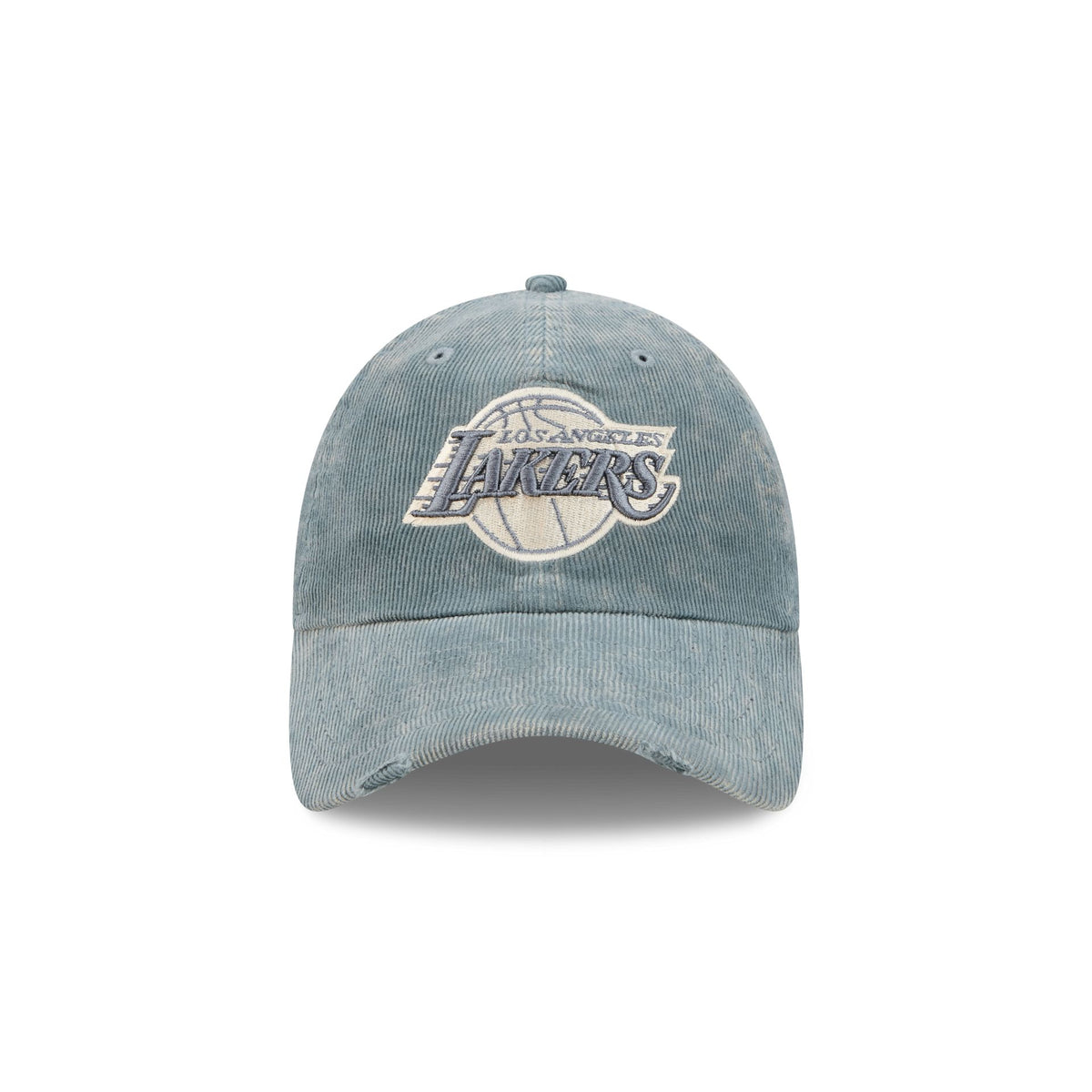 Los Angeles Lakers Washed Slate Blue Corduroy Casual Classic Adjustable Hat