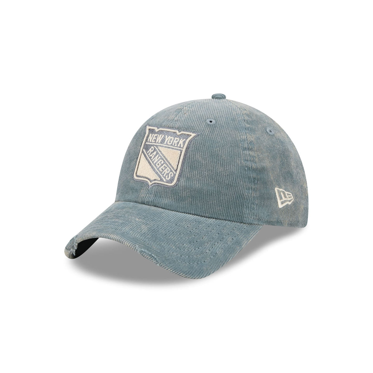 New York Rangers Washed Slate Blue Corduroy Casual Classic Adjustable Hat