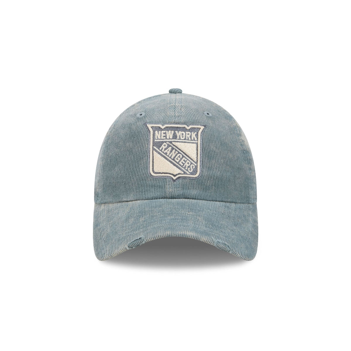 New York Rangers Washed Slate Blue Corduroy Casual Classic Adjustable Hat