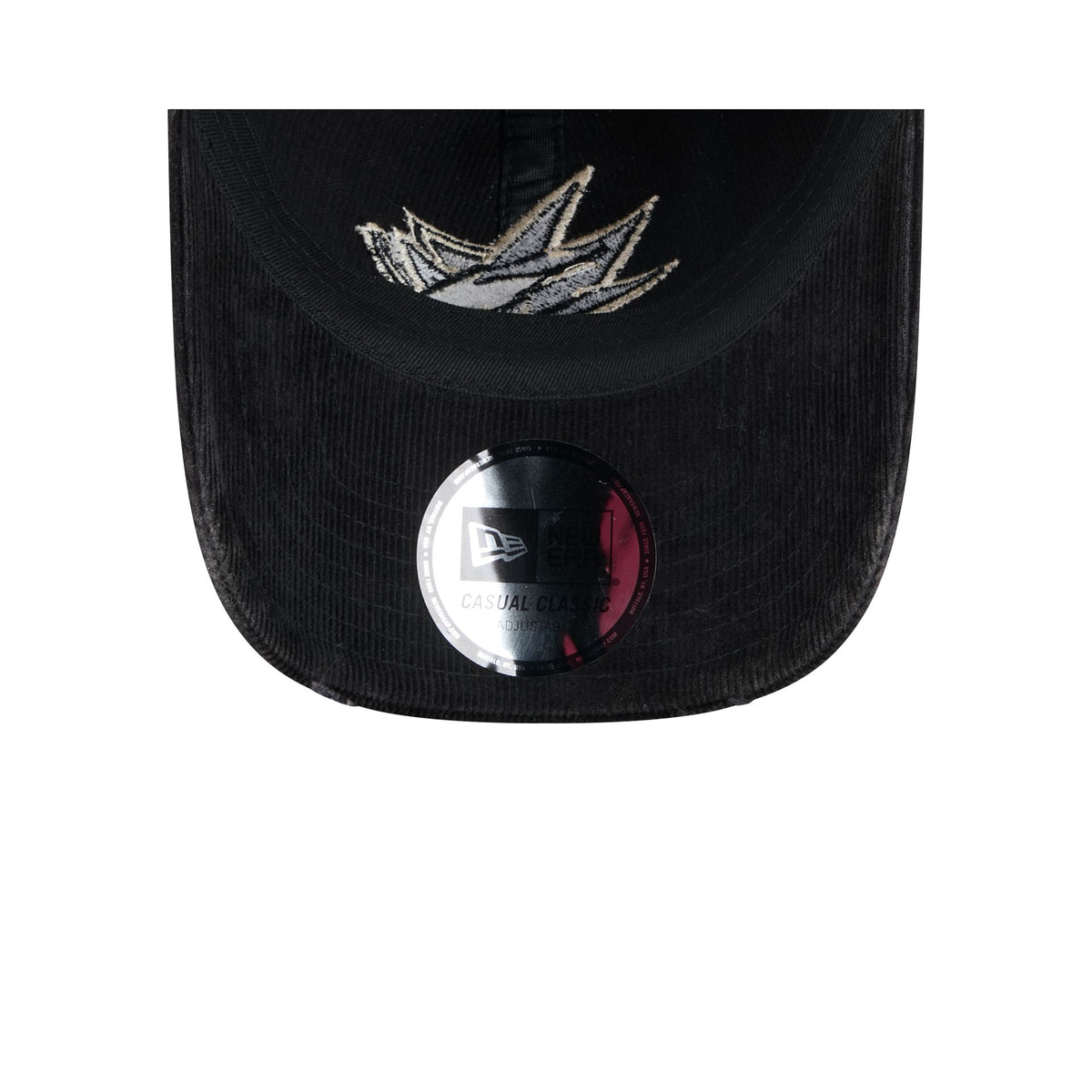 San Jose Sharks Washed Black Corduroy Casual Classic Adjustable Hat