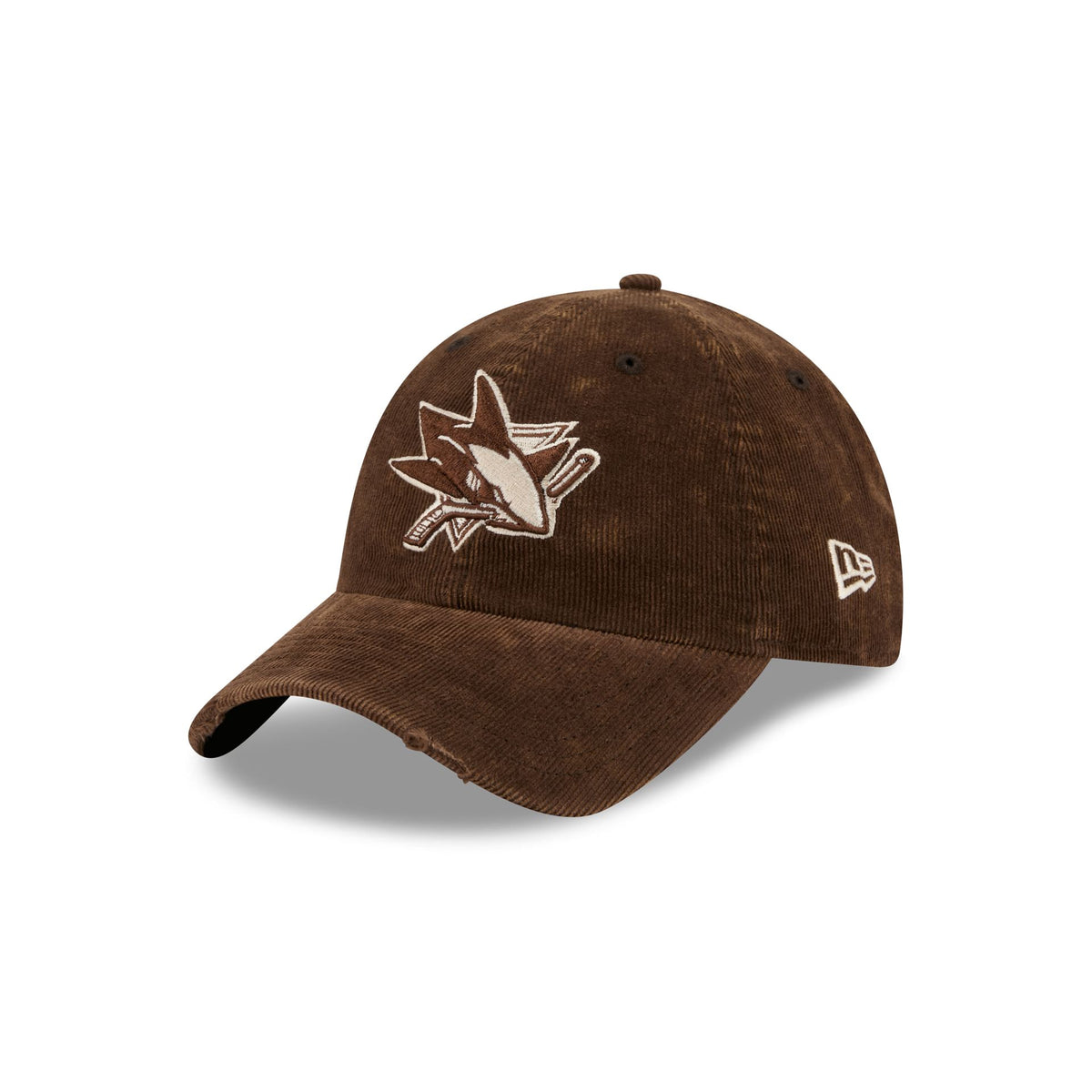 San Jose Sharks Washed Walnut Corduroy Casual Classic Adjustable Hat