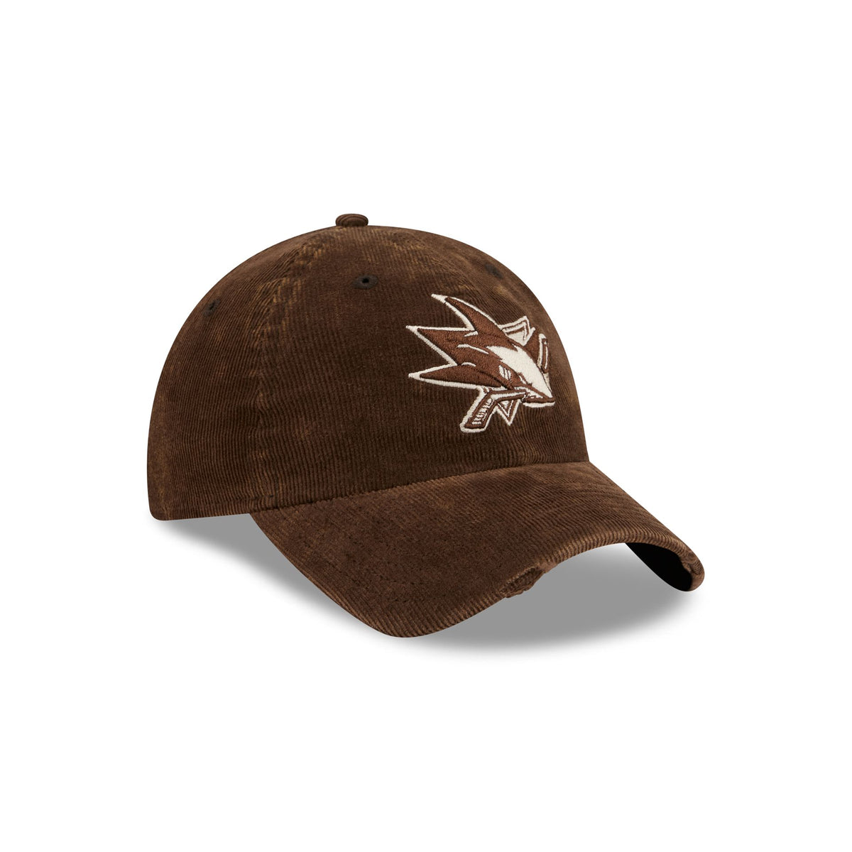 San Jose Sharks Washed Walnut Corduroy Casual Classic Adjustable Hat