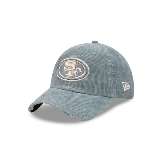 San Francisco 49ers Washed Slate Blue Corduroy Casual Classic Adjustable Hat