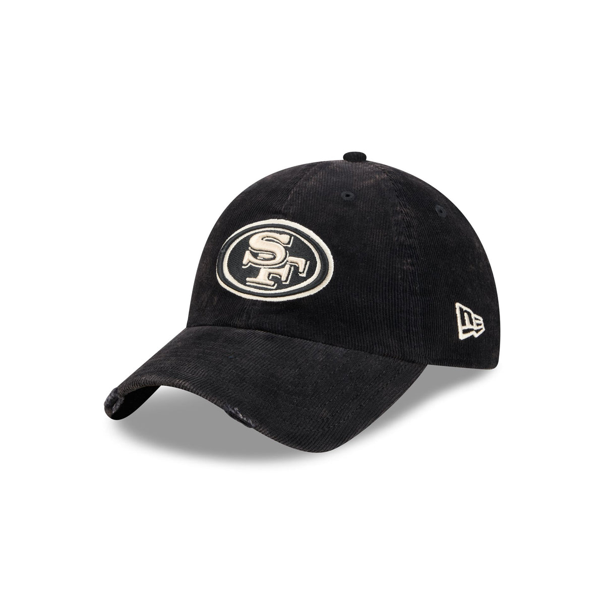 San Francisco 49ers Washed Black Corduroy Casual Classic Adjustable Hat