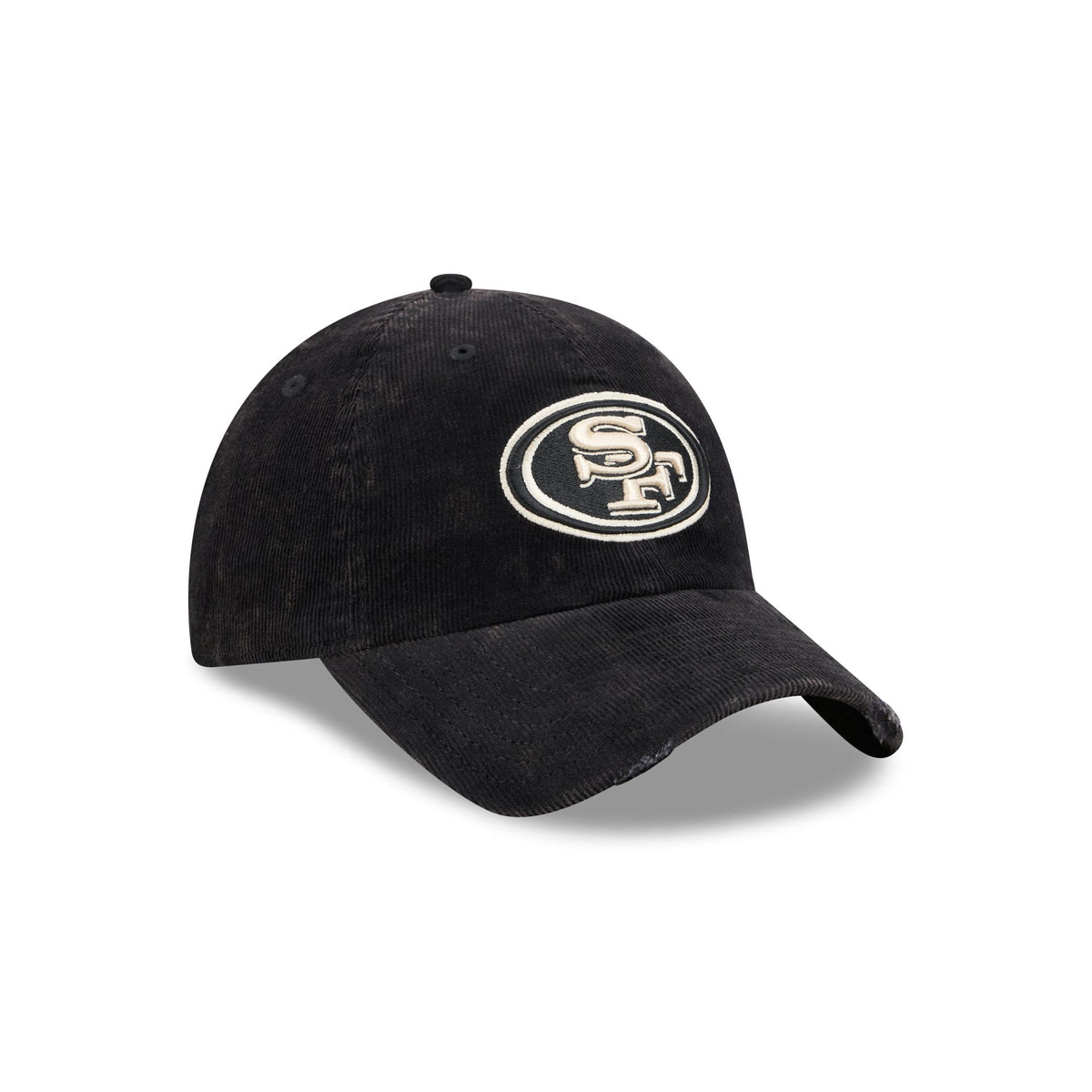 San Francisco 49ers Washed Black Corduroy Casual Classic Adjustable Hat