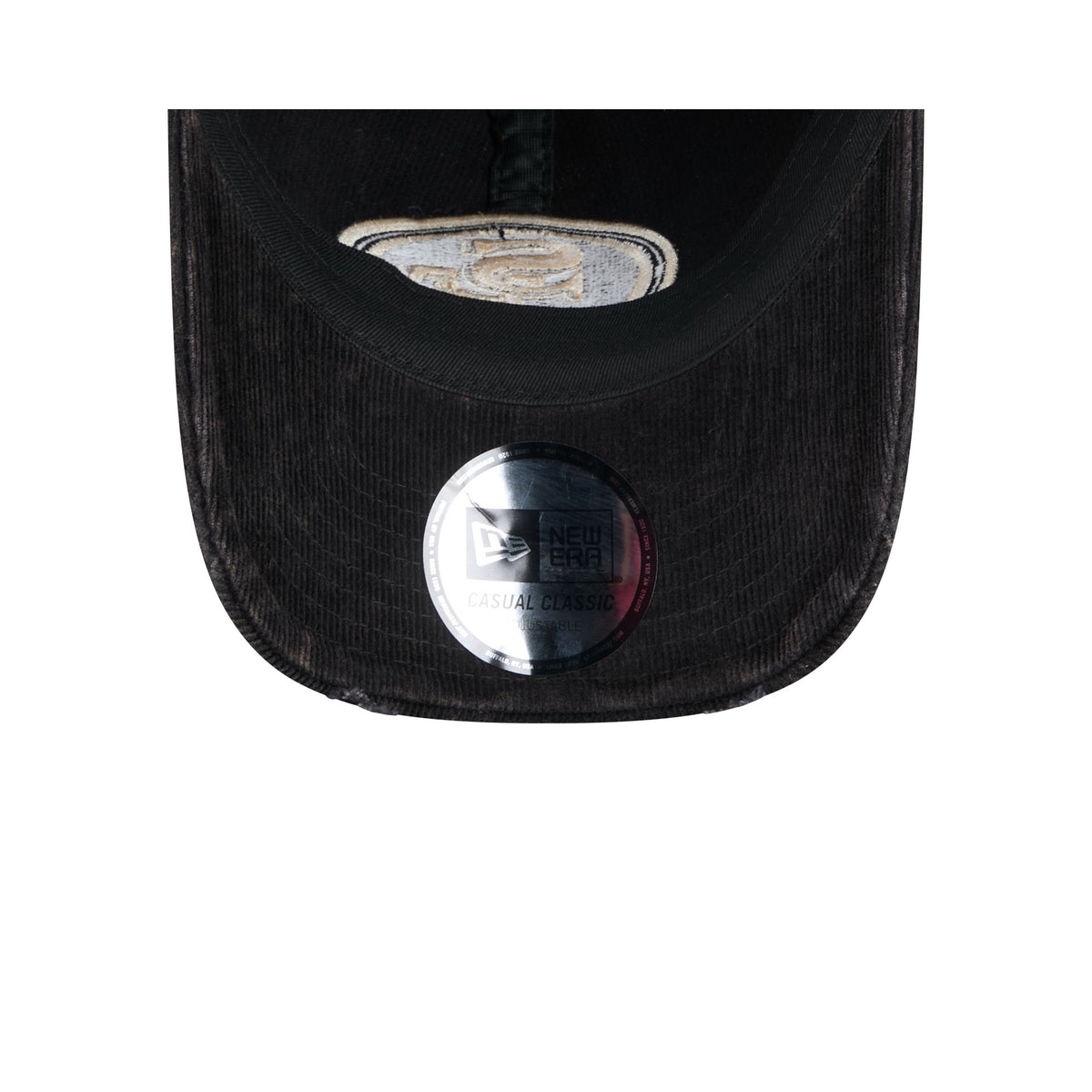 San Francisco 49ers Washed Black Corduroy Casual Classic Adjustable Hat