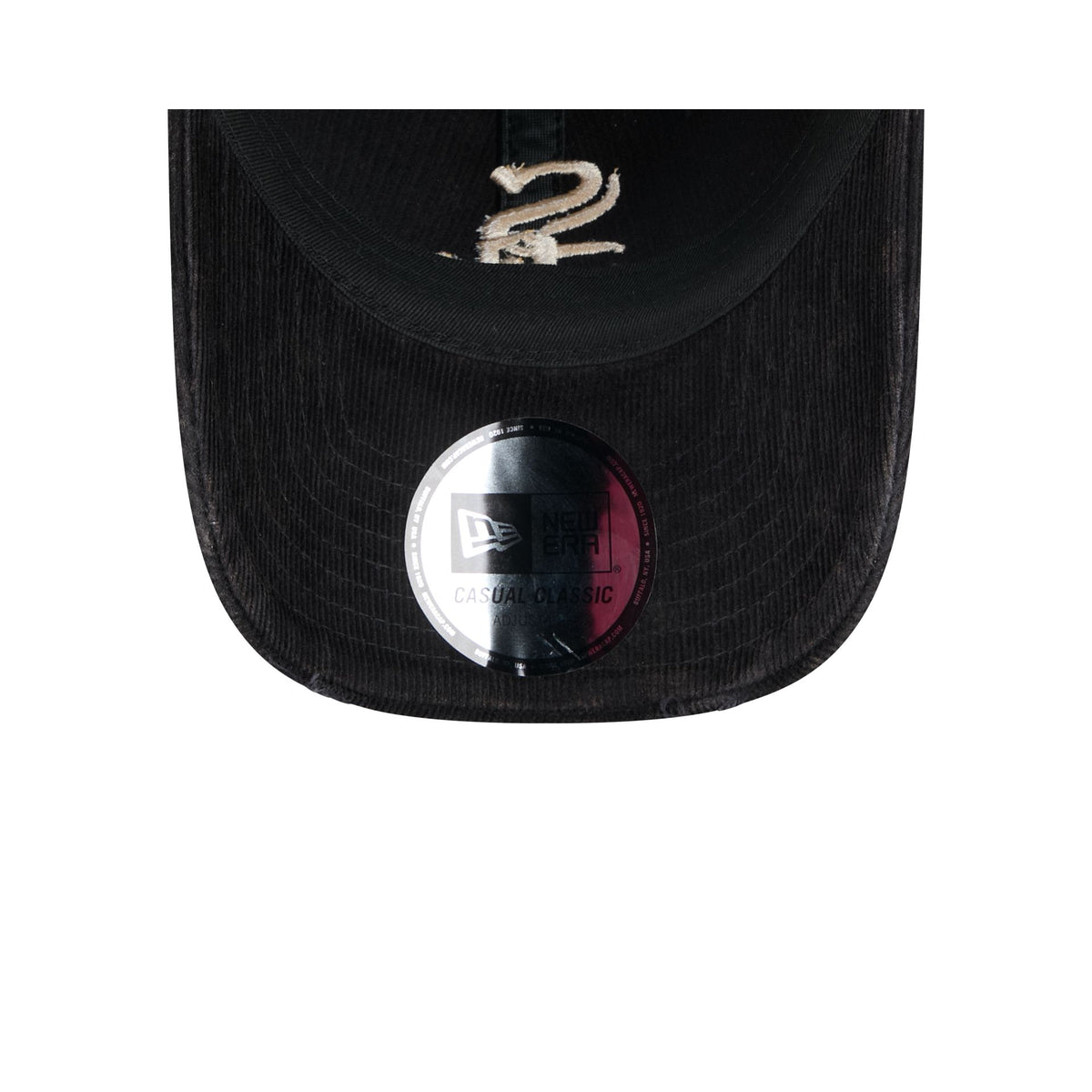 Chicago White Sox Washed Black Corduroy Casual Classic Adjustable Hat