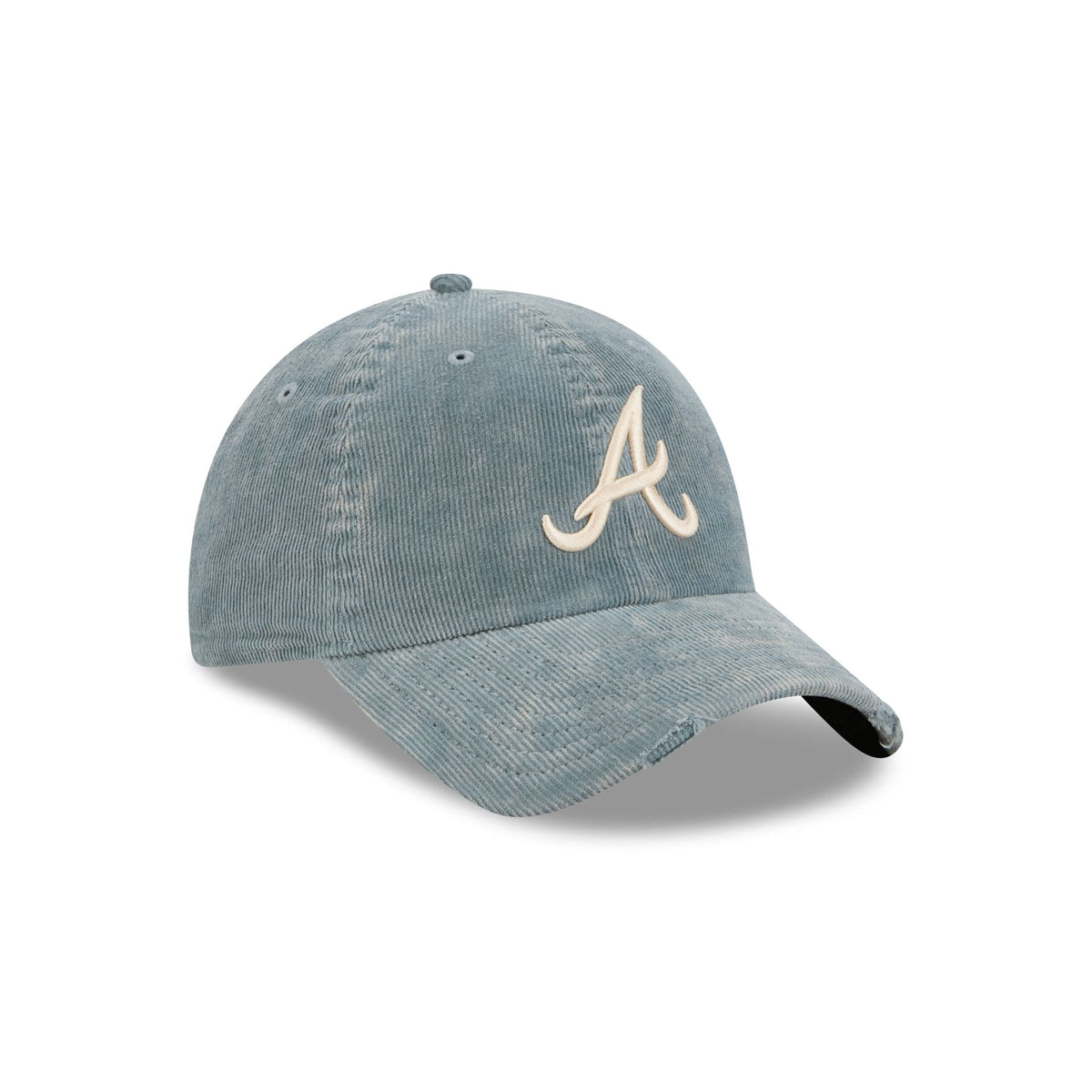 Atlanta Braves Washed Slate Blue Corduroy Casual Classic Adjustable Hat