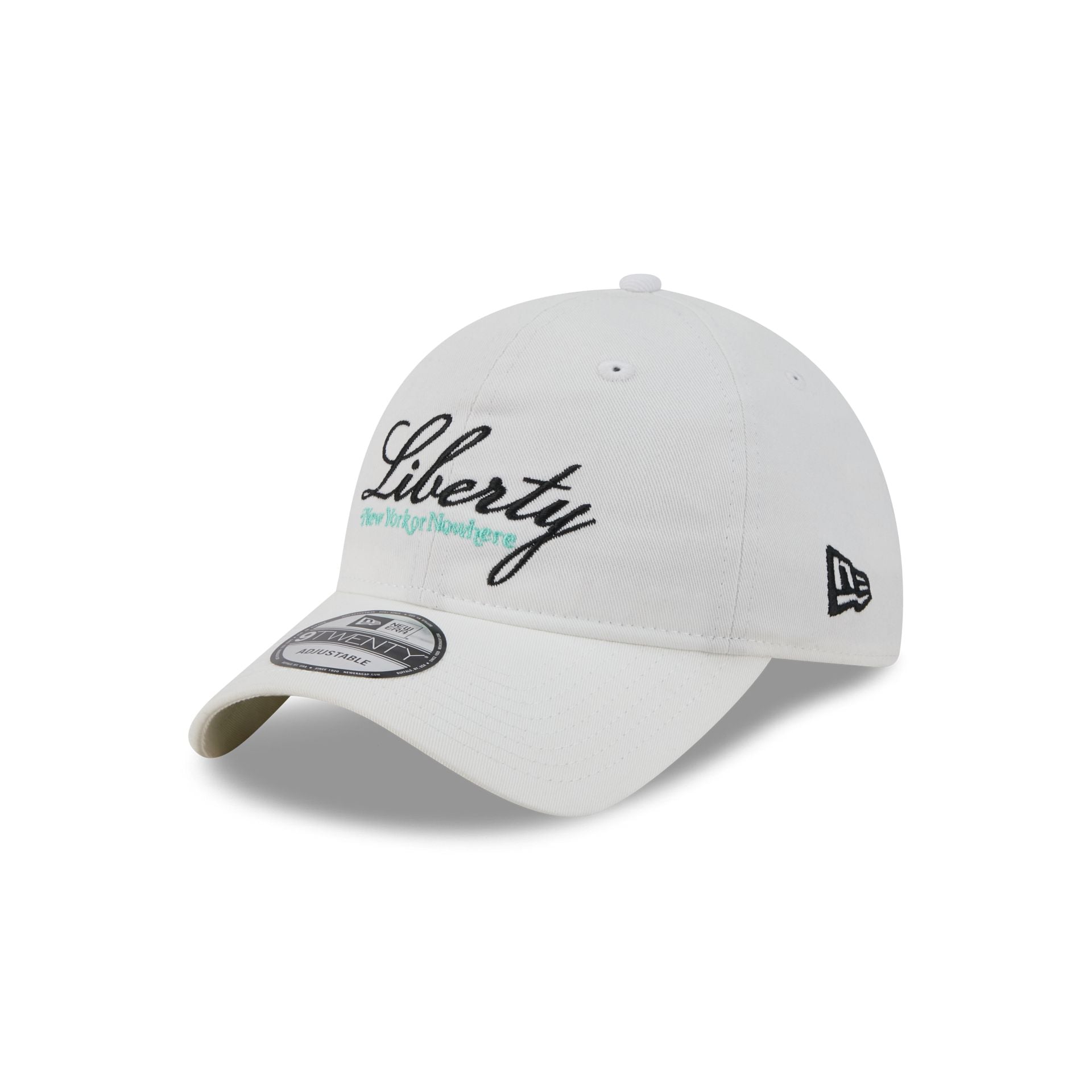 New York or Nowhere x New York Liberty Script White 9TWENTY Adjustable Hat