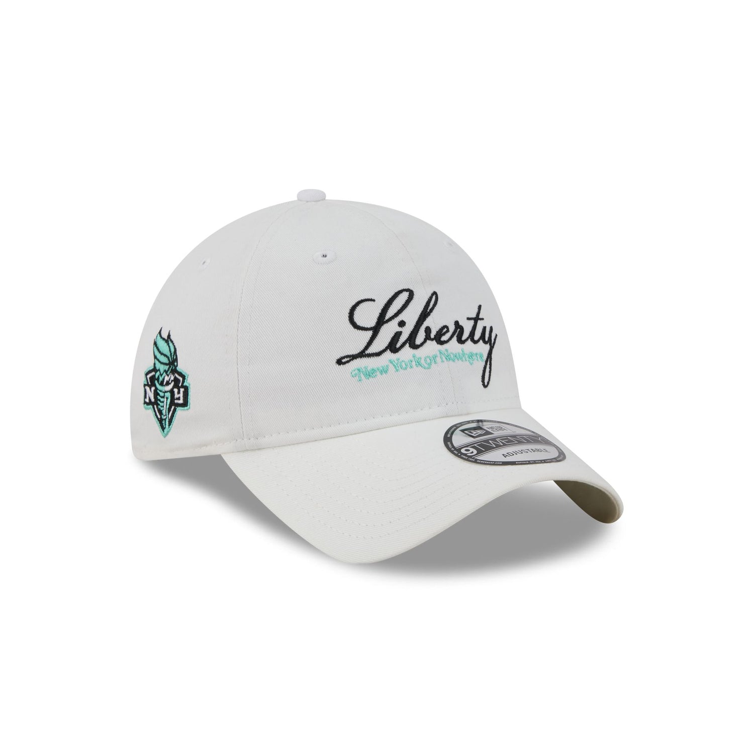 New York or Nowhere x New York Liberty Script White 9TWENTY Adjustable Hat