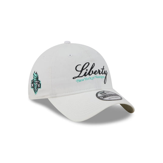 New York or Nowhere x New York Liberty Script White 9TWENTY Adjustable Hat - New Era Cap