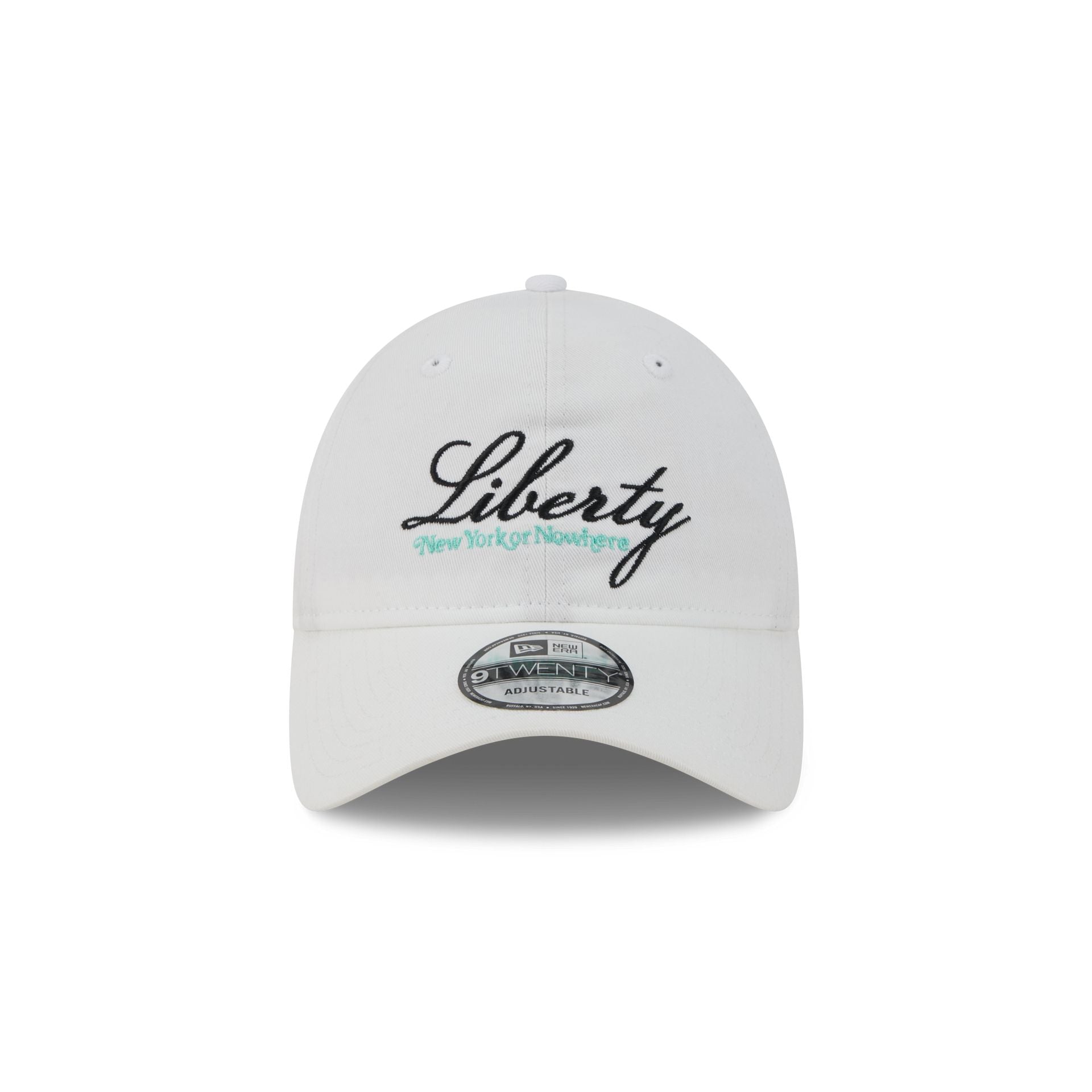 New York or Nowhere x New York Liberty Script White 9TWENTY Adjustable Hat