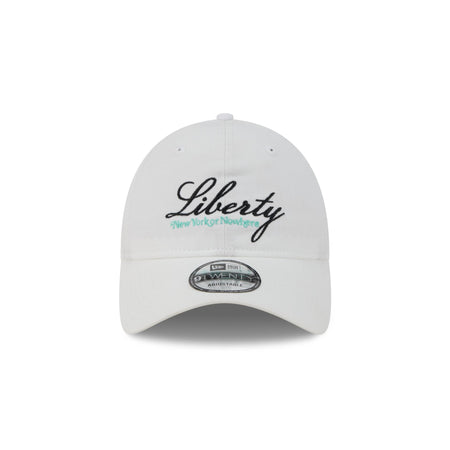 New York or Nowhere x New York Liberty Script White 9TWENTY Adjustable Hat