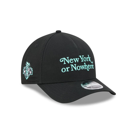 New York or Nowhere x New York Liberty Black 9FORTY M-Crown A-Frame Snapback Hat - New Era Cap