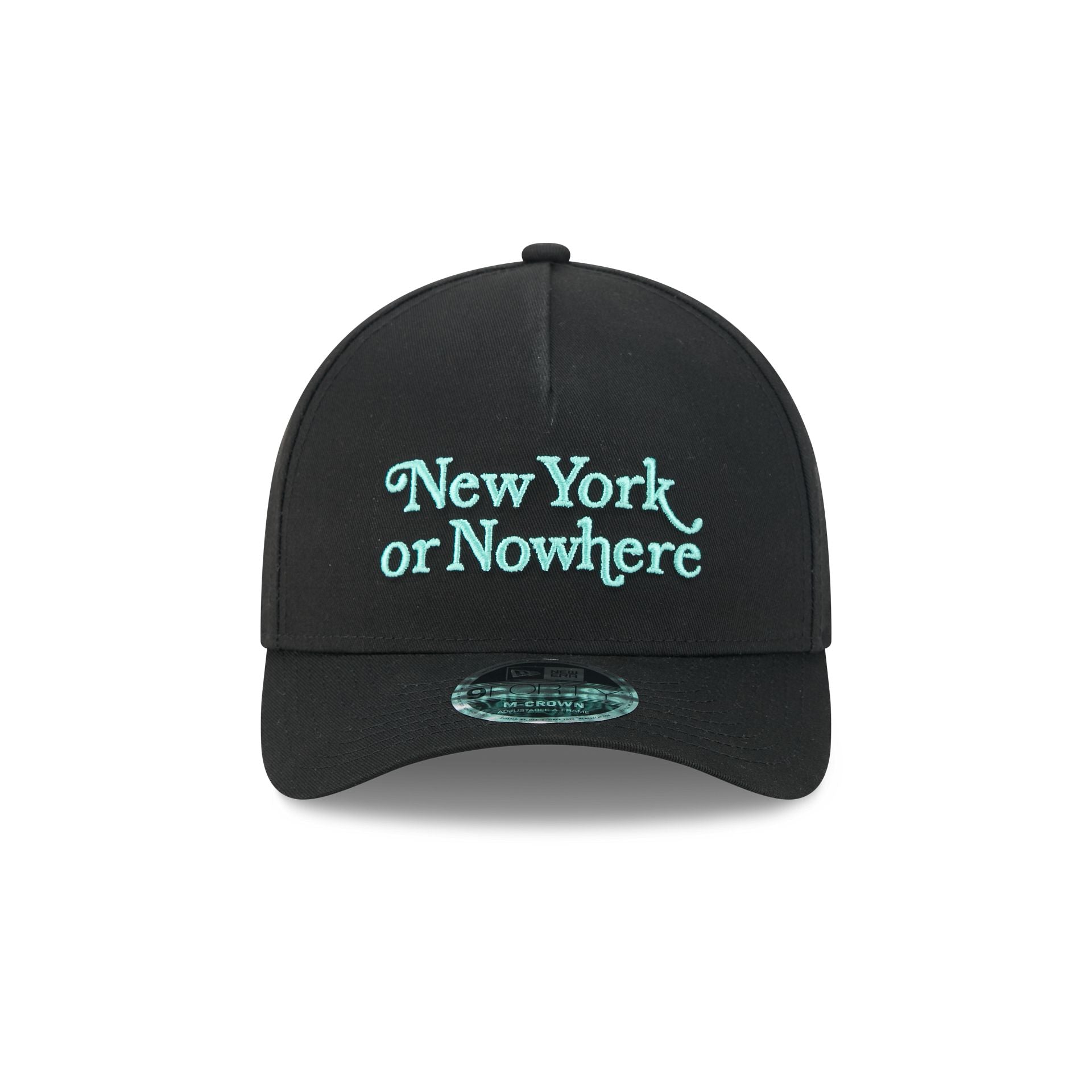 New York or Nowhere x New York Liberty Black 9FORTY M-Crown A-Frame Snapback Hat