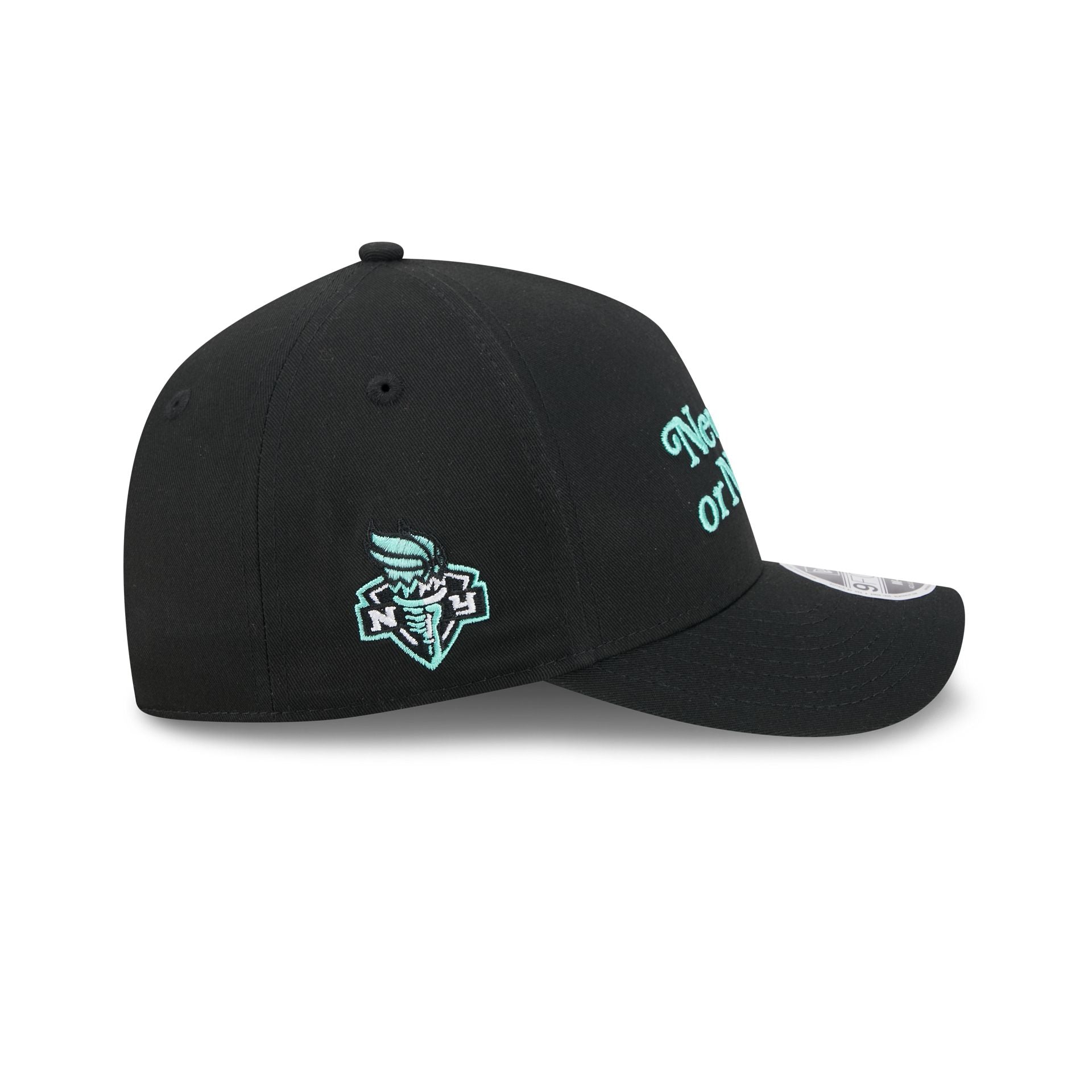 New York or Nowhere x New York Liberty Black 9FORTY M-Crown A-Frame Snapback Hat