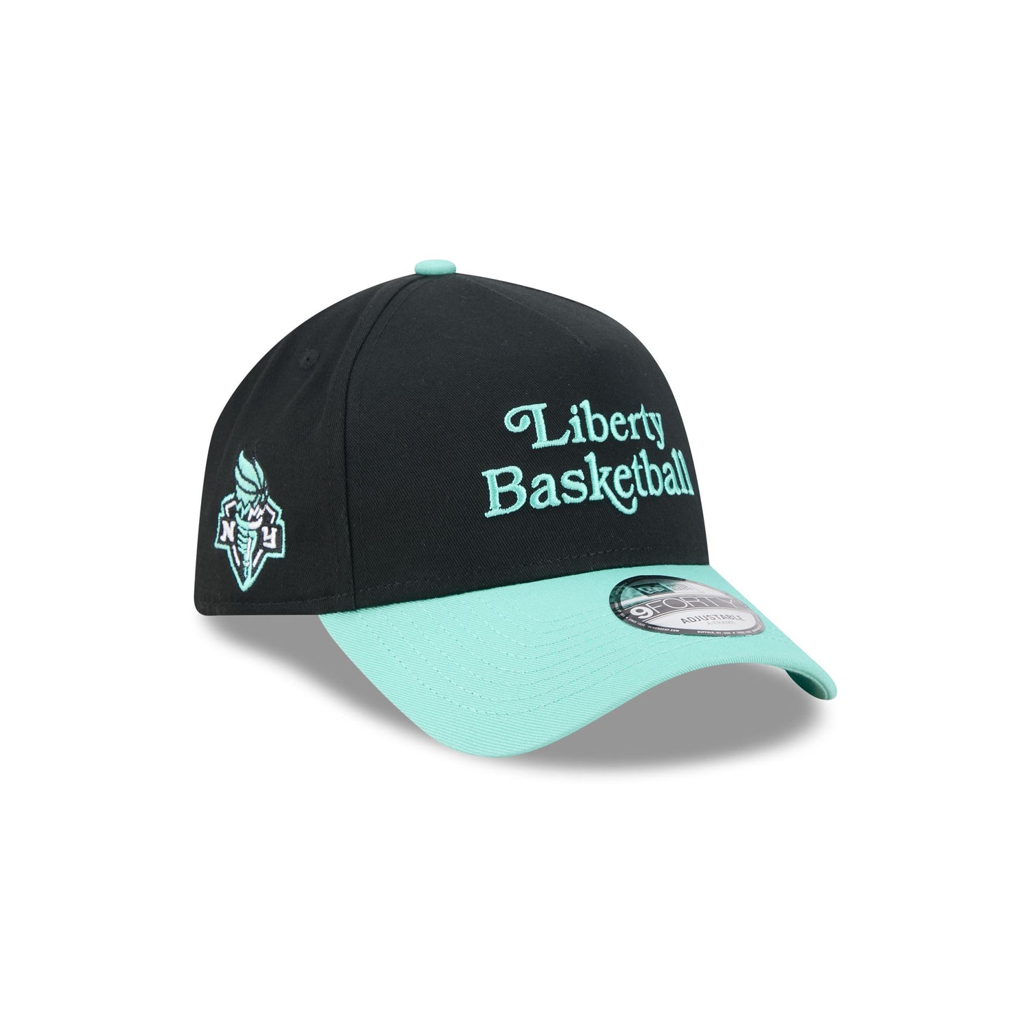 New York or Nowhere x New York Liberty Black 9FORTY A-Frame Snapback Hat
