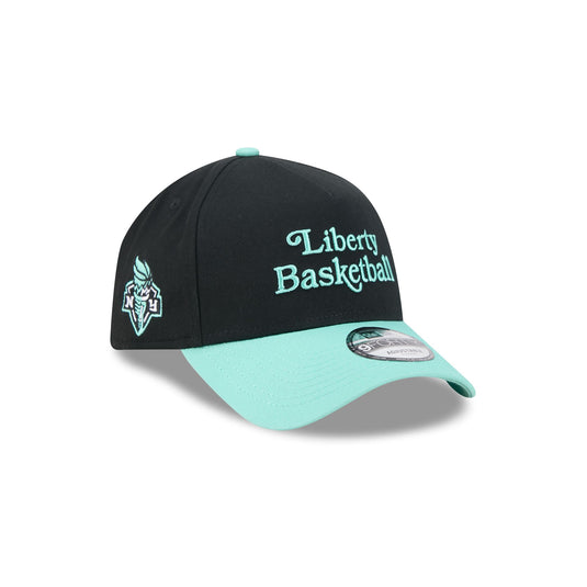 New York or Nowhere x New York Liberty Black 9FORTY A-Frame Snapback Hat - New Era Cap