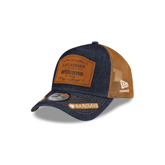 2026 Austin Race Special Atlassian Williams F1 Team Carlos Sainz Denim 9FORTY A-Frame Trucker Hat