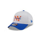 New York or Nowhere x New York Knicks Stacked Script White 9FORTY A-Frame Snapback Hat