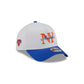 New York or Nowhere x New York Knicks Stacked Script White 9FORTY A-Frame Snapback Hat