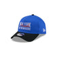 New York or Nowhere x New York Knicks Bold Script Blue 9FORTY A-Frame Snapback Hat