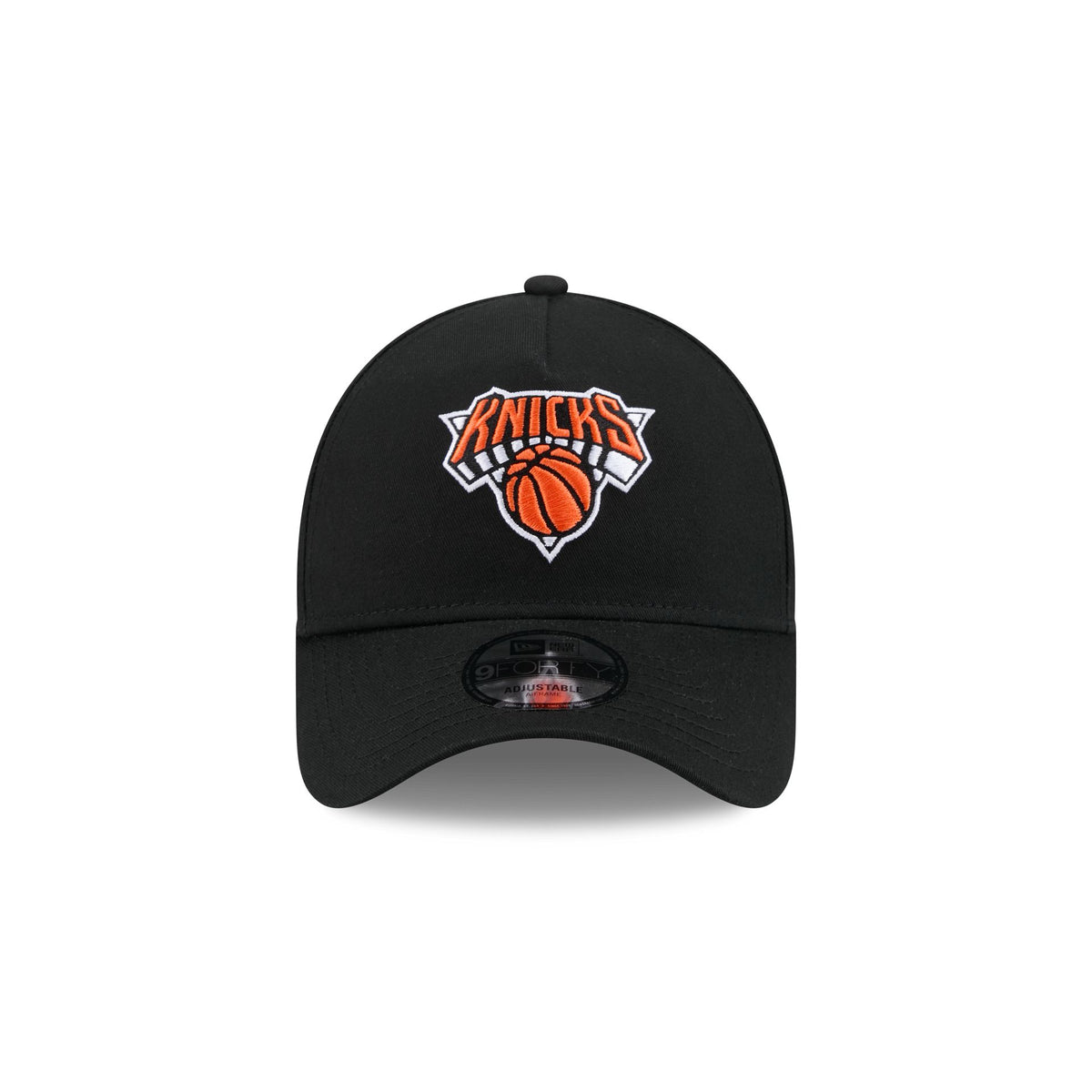 New York or Nowhere x New York Knicks Logo Black 9FORTY A-Frame Snapback Hat
