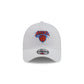 New York or Nowhere x New York Knicks Logo White 9FORTY A-Frame Snapback Hat