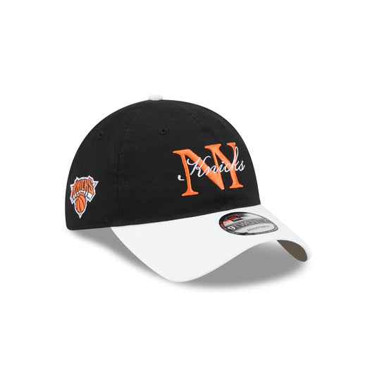 New York or Nowhere x New York Knicks Stacked Script Black 9TWENTY Adjustable Hat