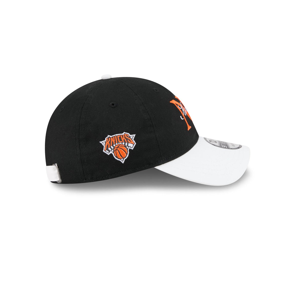 New York or Nowhere x New York Knicks Stacked Script Black 9TWENTY Adjustable Hat