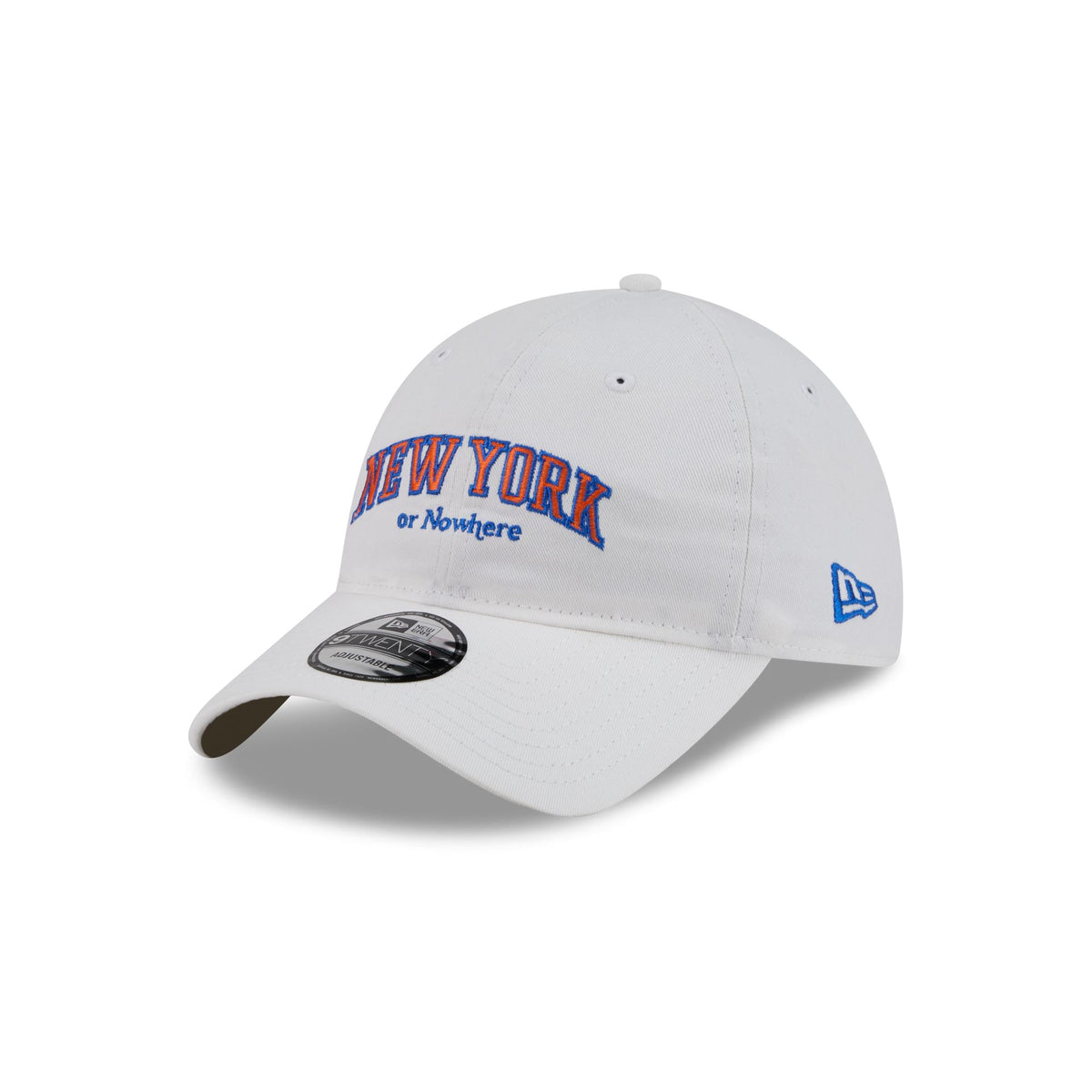 New York or Nowhere x New York Knicks Wordmark White 9TWENTY Adjustable Hat