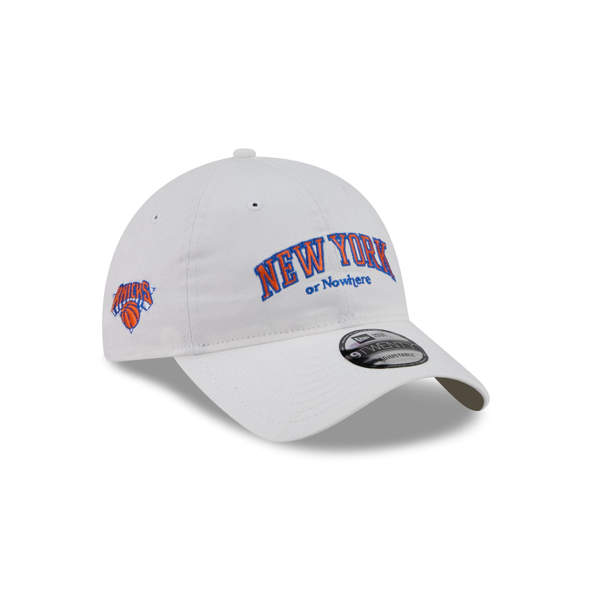 New York or Nowhere x New York Knicks Wordmark White 9TWENTY Adjustable Hat