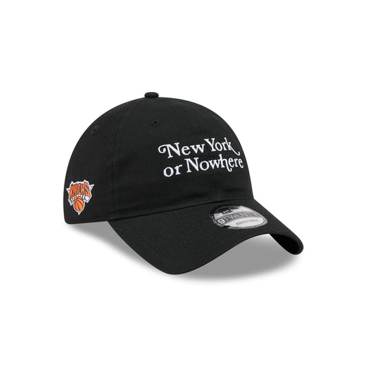 New York or Nowhere x New York Knicks Script Black 9TWENTY Adjustable Hat