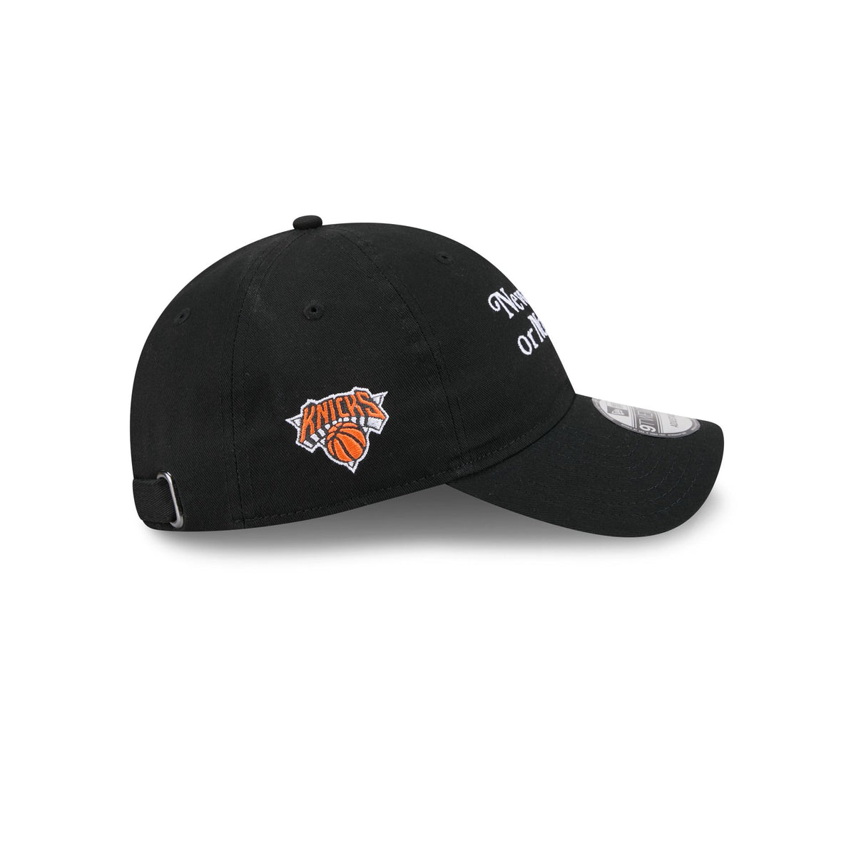 New York or Nowhere x New York Knicks Script Black 9TWENTY Adjustable Hat