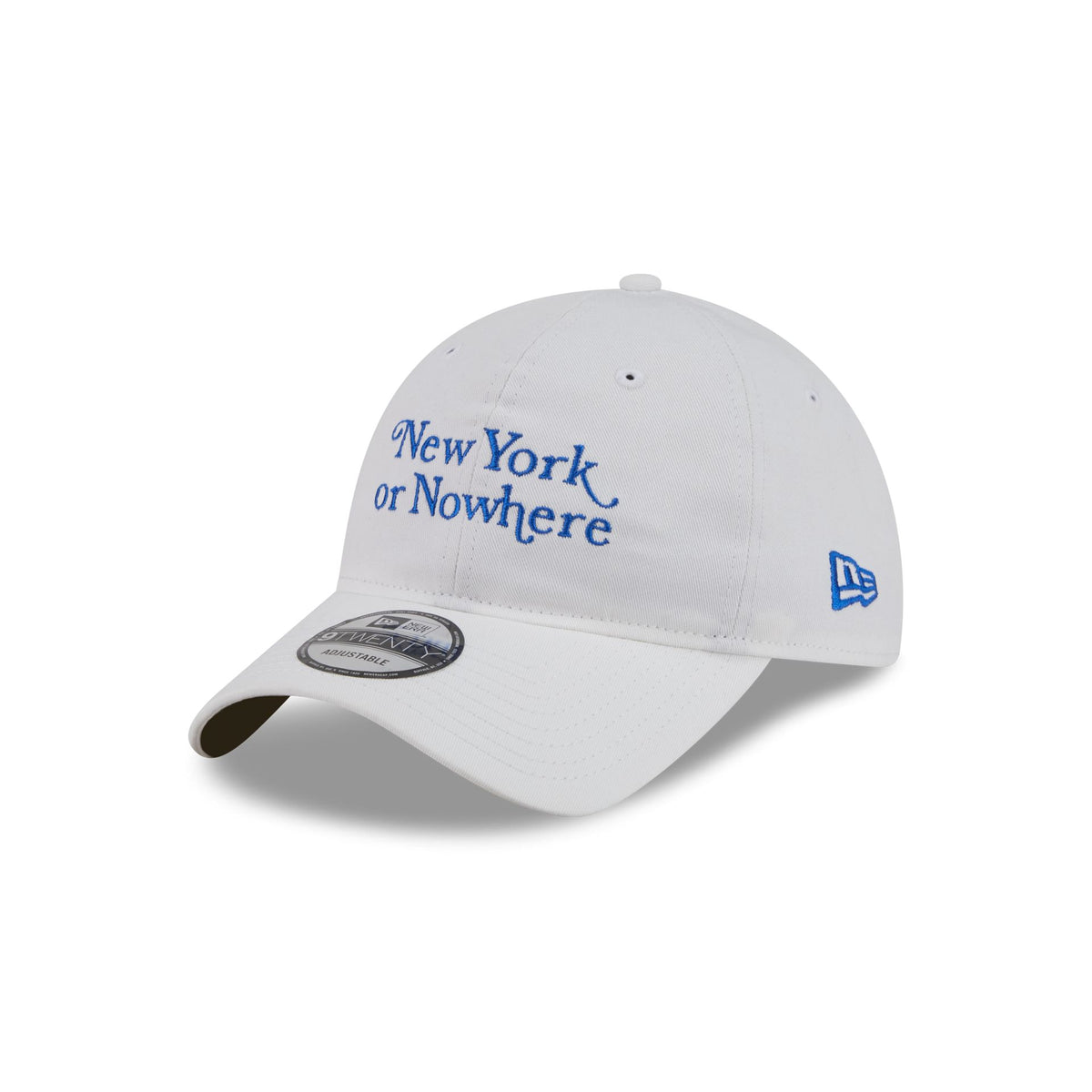 New York or Nowhere x New York Knicks Script White 9TWENTY Adjustable Hat