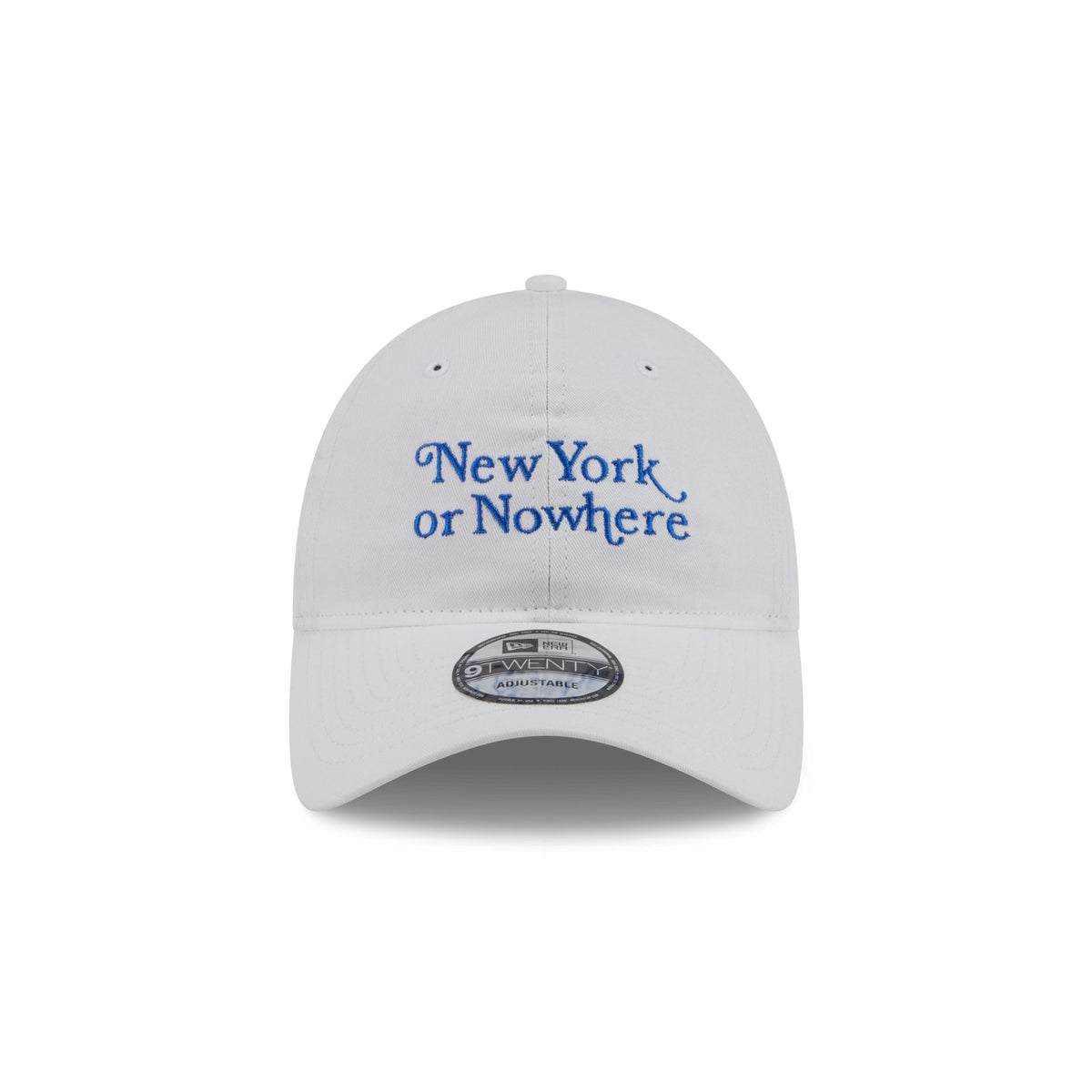 New York or Nowhere x New York Knicks Script White 9TWENTY Adjustable Hat