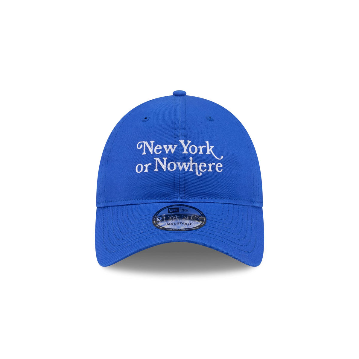 New York or Nowhere x New York Knicks Script Blue 9TWENTY Adjustable Hat