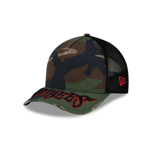 New York Yankees Camo Gothic Visor 9FORTY M-Crown A-Frame Trucker Hat